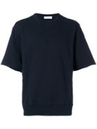 Jil Sander Oversized Short Sleeves Sweatshirt - Blue