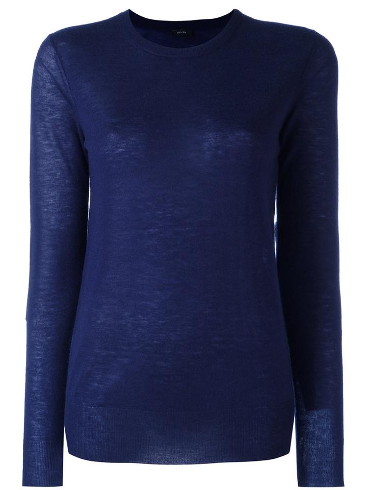 Joseph - Plain Jumper - Women - Cashmere - Xs, Women's, Blue, Cashmere