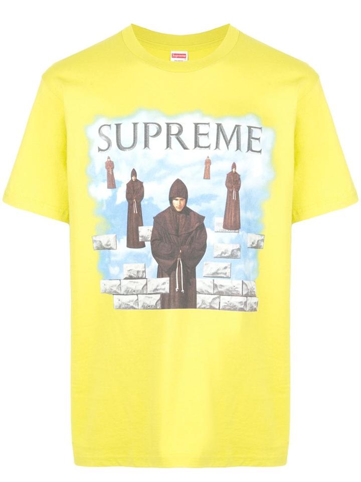 Supreme Levitation Print T-shirt - Yellow