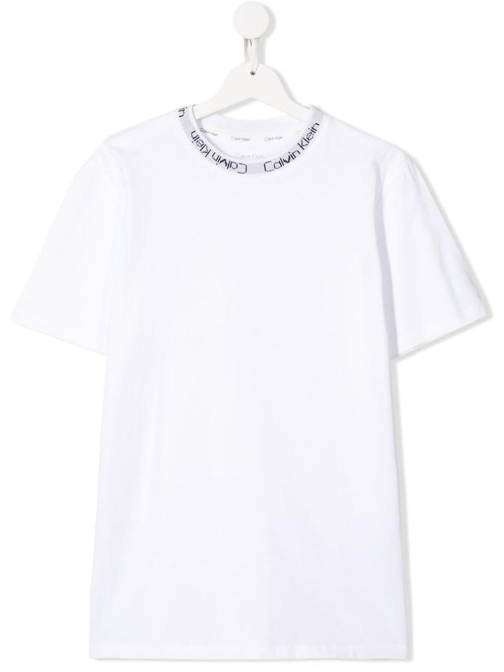 Calvin Klein Kids Logo T-shirt - White