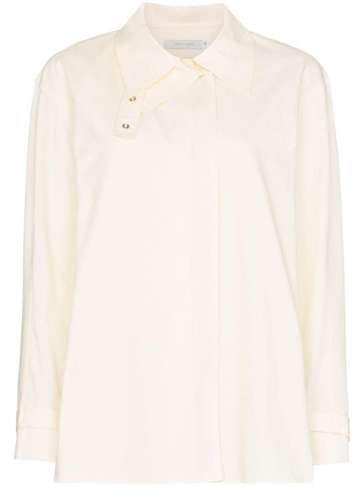 Low Classic Double Collar Heavy Cotton Shirt - Neutrals