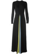Valentino Keyhole Draped Detail Dress, Women's, Size: 38, Black, Silk