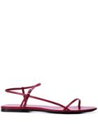 The Row Bare Flat Sandals - Red