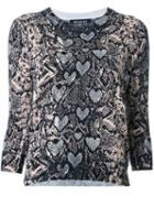 Markus Lupfer Snakeskin Print Blouse