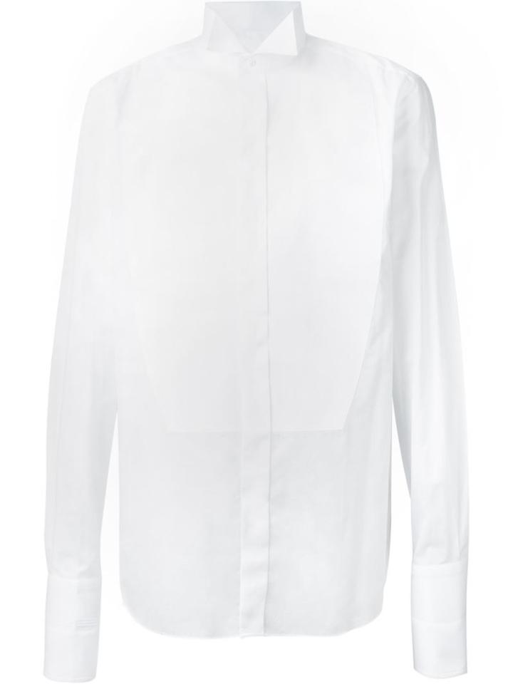 Brioni Classic Shirt, Men's, Size: 43, White, Cotton