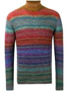 Missoni Striped Roll Neck Sweater - Blue