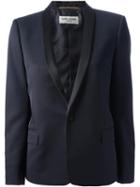 Saint Laurent Contrast Lapel Blazer