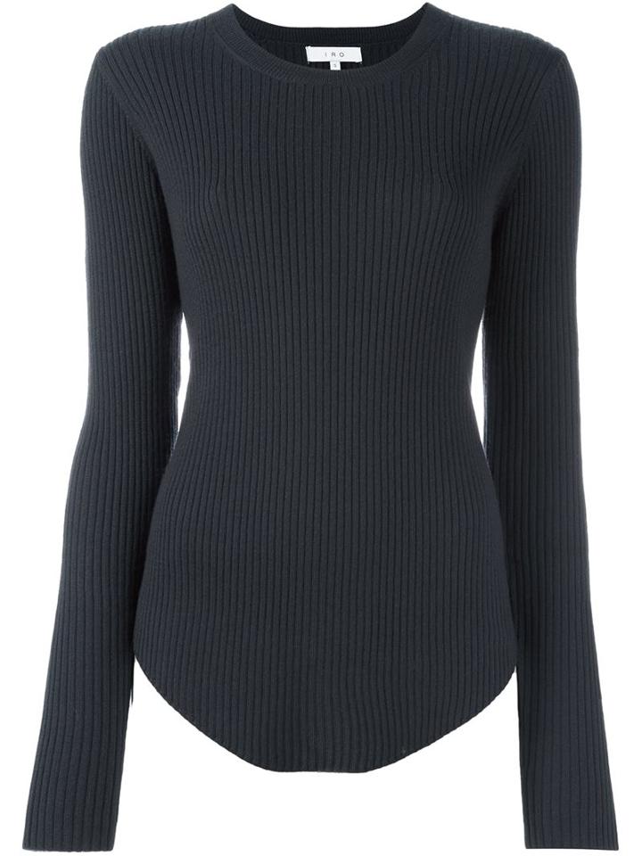 Iro 'serena' Knitted Top, Women's, Size: Large, Grey, Wool