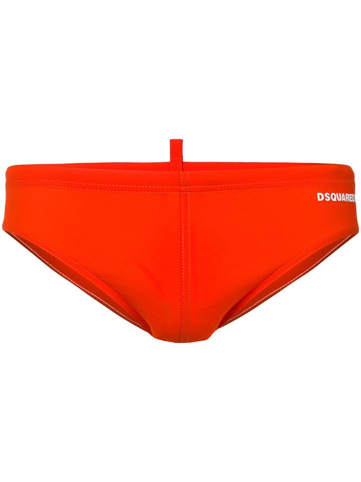 Dsquared2 Logo Swimming Trunks - Yellow & Orange