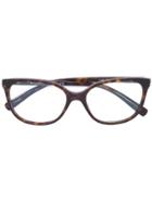 Bulgari Tortoiseshell Square Glasses - Brown