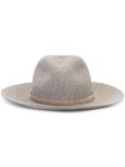 Rag & Bone Fedora Hat, Women's, Size: Small, Grey, Wool
