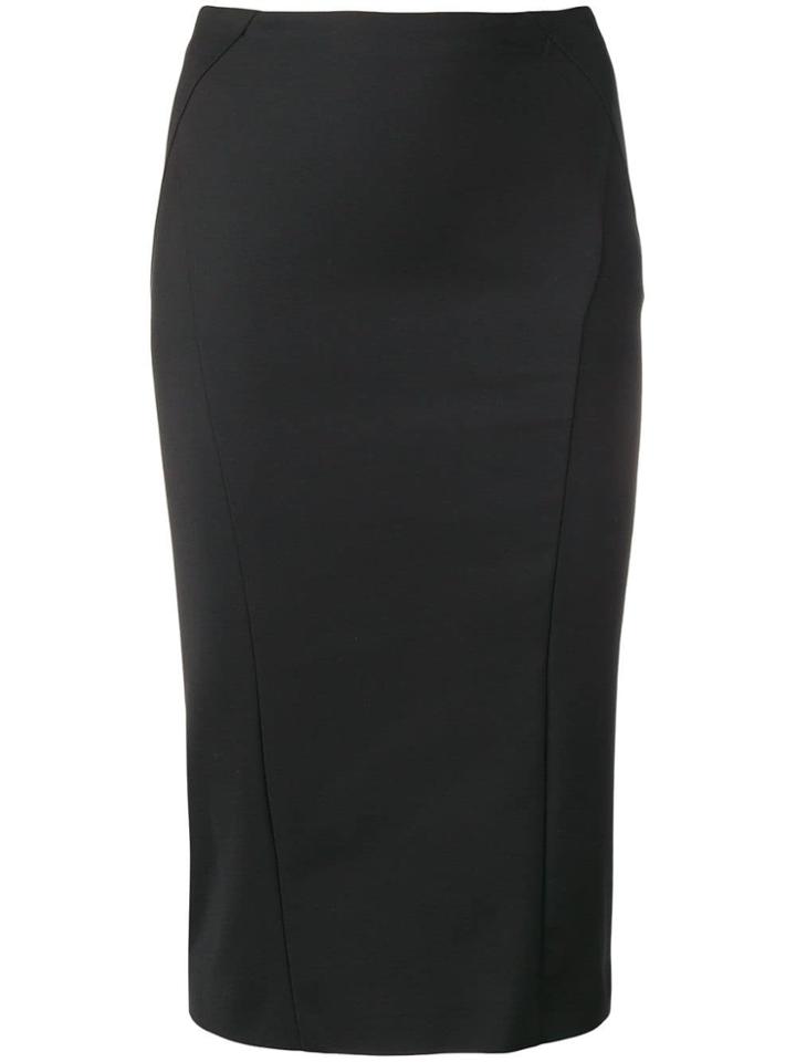 Patrizia Pepe High-waisted Pencil Skirt - Black