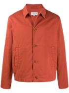 Ymc Textured Style Buttoned Shirt - Orange