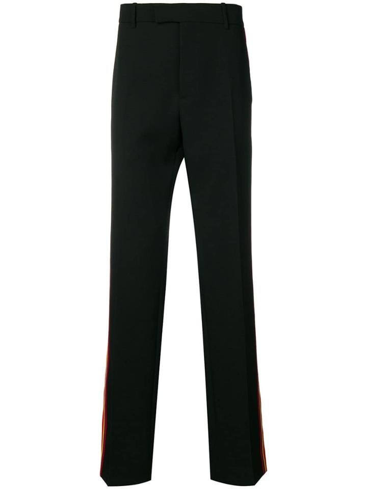 Calvin Klein 205w39nyc Tailored Trousers With Stripe Detail - Black