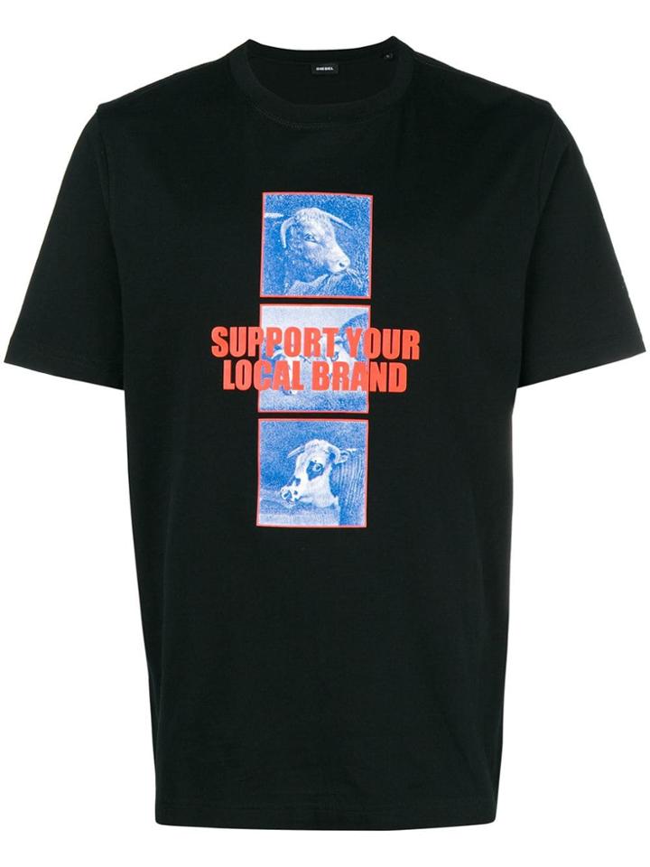 Diesel Support T-shirt - Black