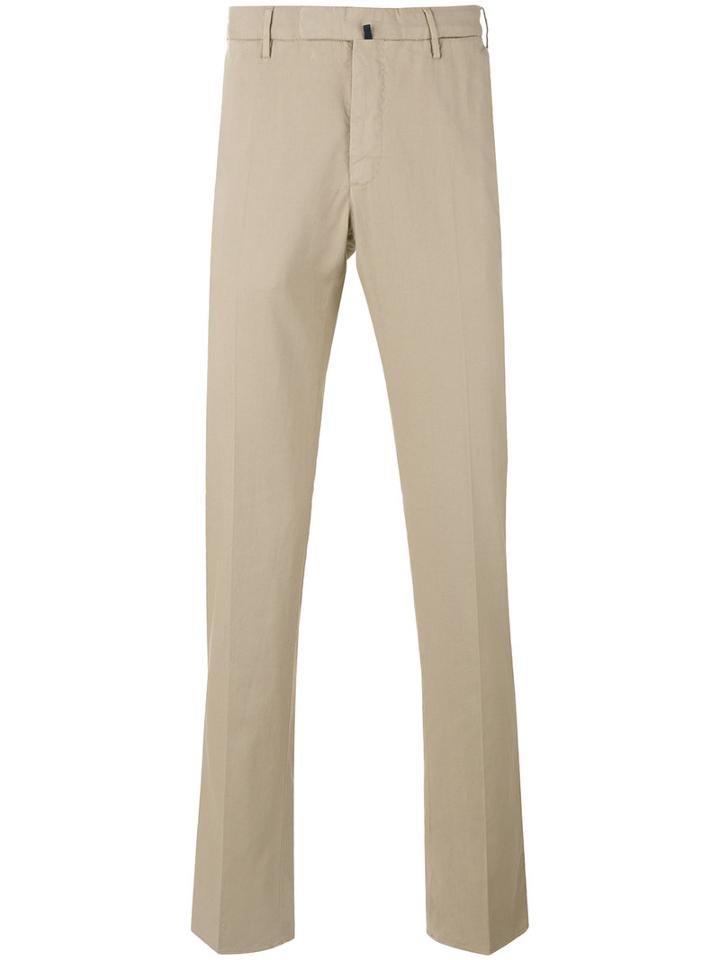 Incotex - Chino Trousers - Men - Cotton/spandex/elastane - 52, Nude/neutrals, Cotton/spandex/elastane