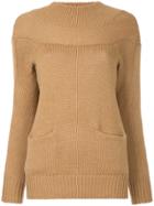 Miyao Crew Neck Jumper - Brown