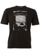 Christopher Nemeth Square Print T-shirt, Men's, Size: Large, Black, Cotton