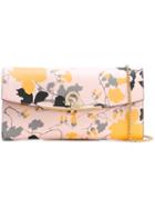 Salvatore Ferragamo Floral Print Clutch, Women's, Nude/neutrals