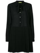 Versace Jeans Bow Shirt Dress - Black