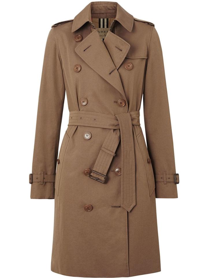 Burberry Tropical Gabardine Trench Coat - Brown