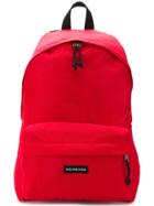Balenciaga Classic Logo Backpack - Red
