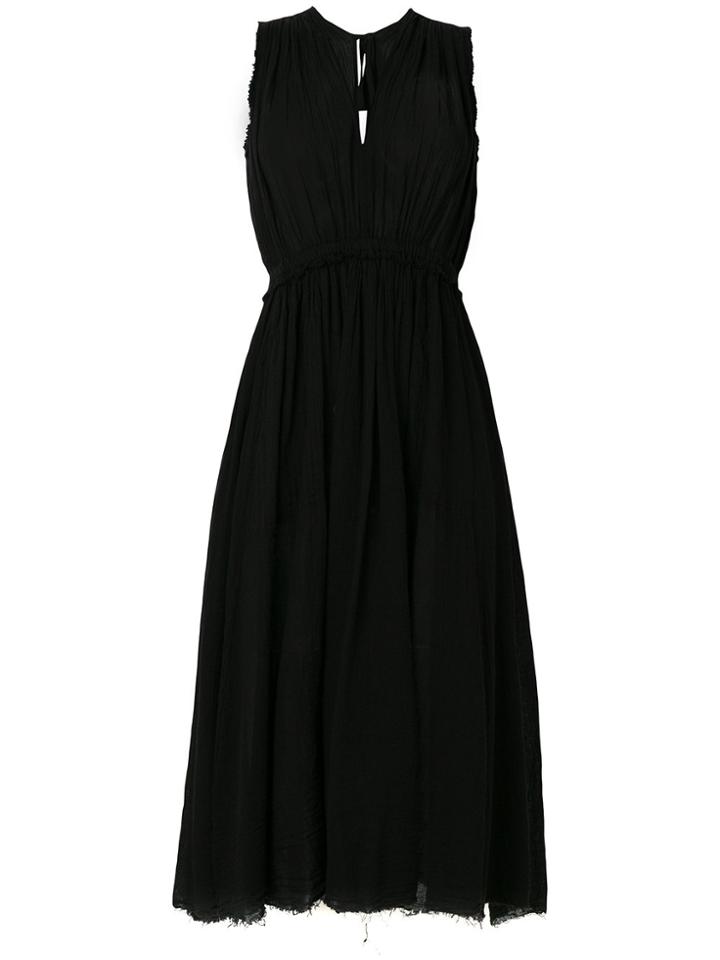 Raquel Allegra Raw Edge Dress - Black