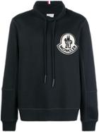 Moncler Logo Patch Hoodie - Blue
