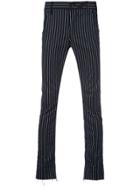 Rta Skinny Pinstripe Trousers - Black