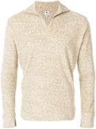 Doppiaa V-neck Textured Sweater - Brown