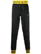 Philipp Plein Logo Waistband Track Pants - Black