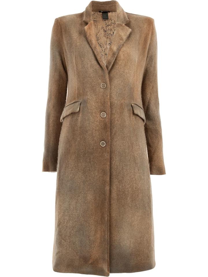 Avant Toi Classic Single-breasted Coat - Brown