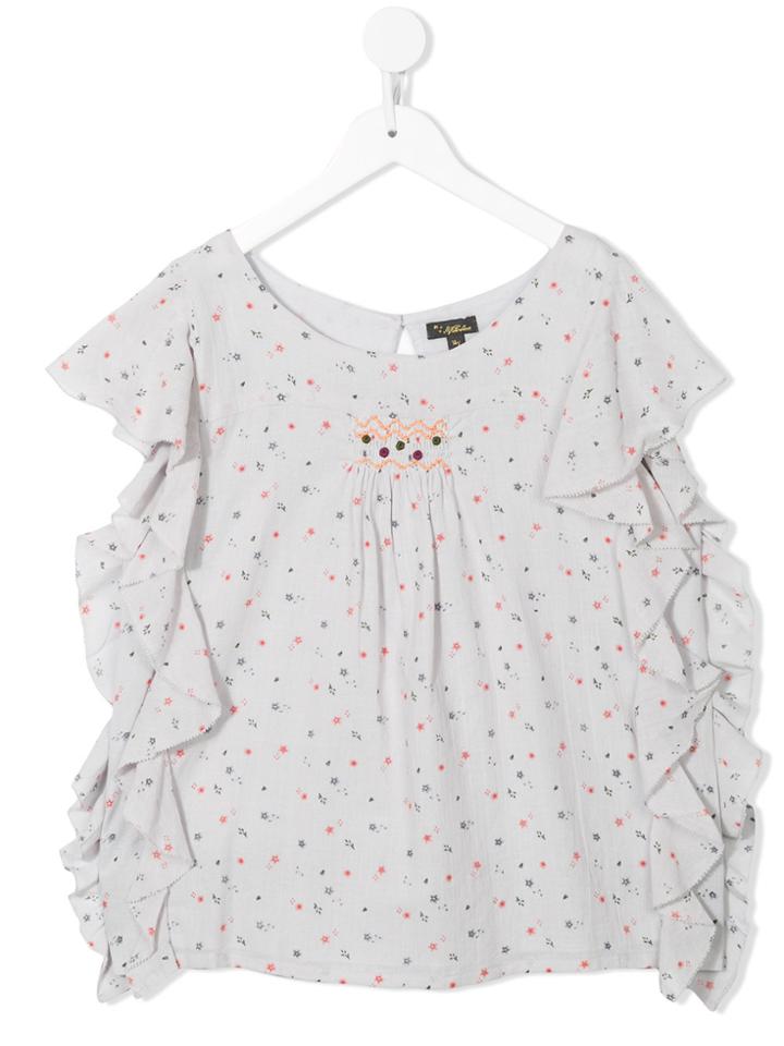 Velveteen Vivi Princess Frill Top - Grey