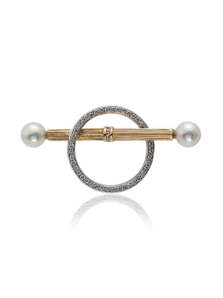 Yvonne Léon Bobarrerem 18kt White And Yellow Gold Diamond Singular