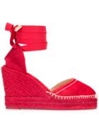 Castañer Wedged Espadrilles - Red