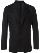 Alexander Mcqueen Side Strap Blazer, Men's, Size: 50, Black, Silk/cotton/viscose/virgin Wool