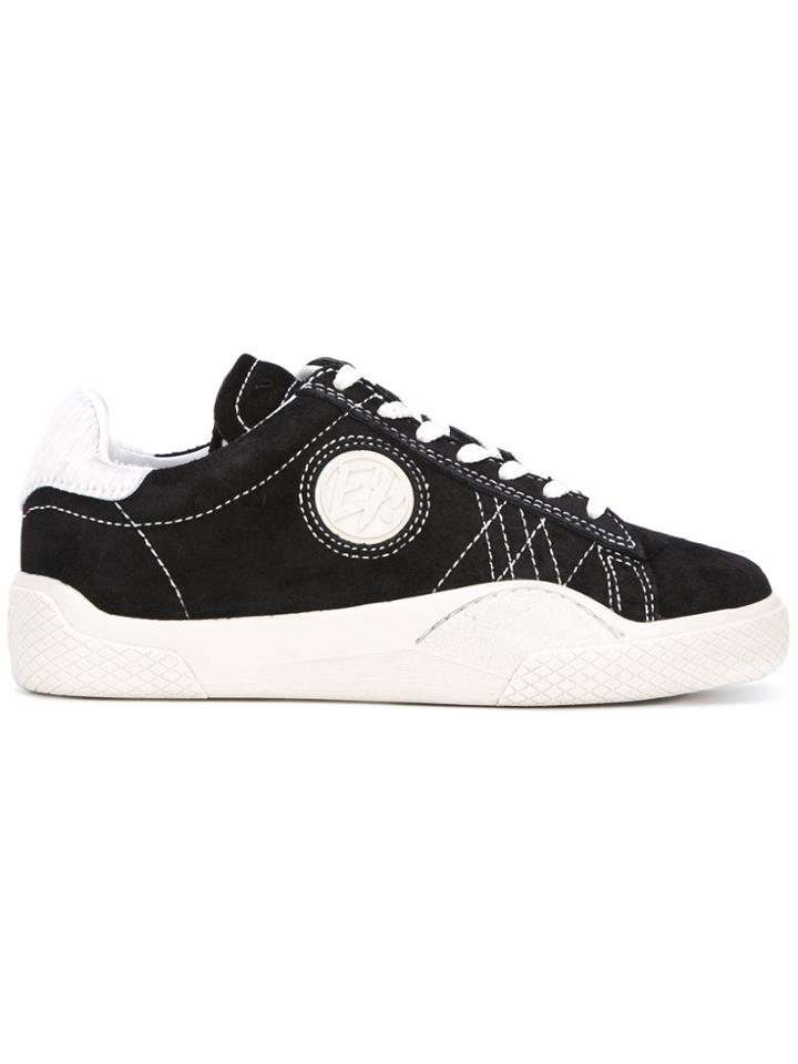 Eytys Lateral Patch Lace-up Sneakers - Black