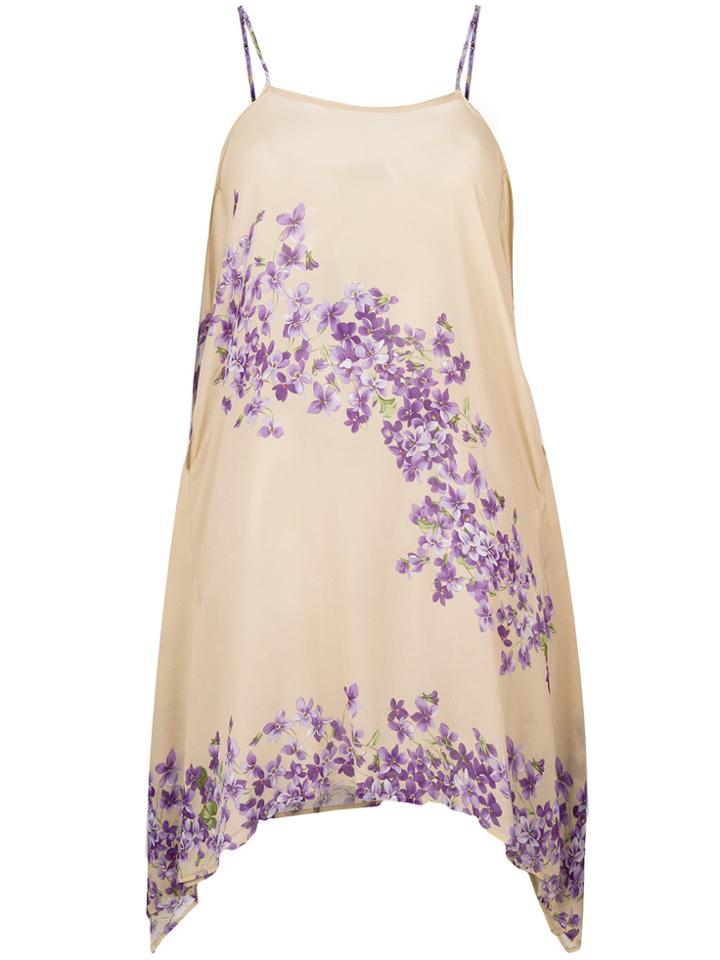 Twin-set Floral Print Top - Nude & Neutrals