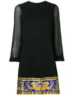 Versace Signature Pillow Talk Hem Dress - Black