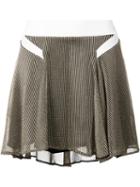 Esteban Cortazar Pleated Asymmetric Skirt, Women's, Size: 36, Grey, Polyamide/acetate/polyethylene/spandex/elastane