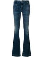The Seafarer High Waisted Bootcut Jeans - Blue