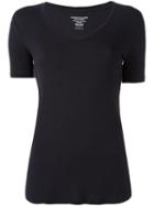 Majestic Filatures V-neck T-shirt, Women's, Size: Ii, Blue, Viscose/spandex/elastane