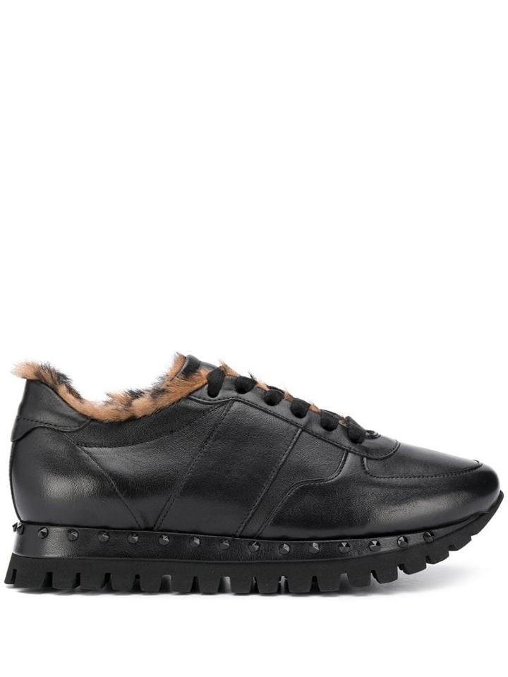 Kennel & Schmenger Fur-lined Trainers - Black