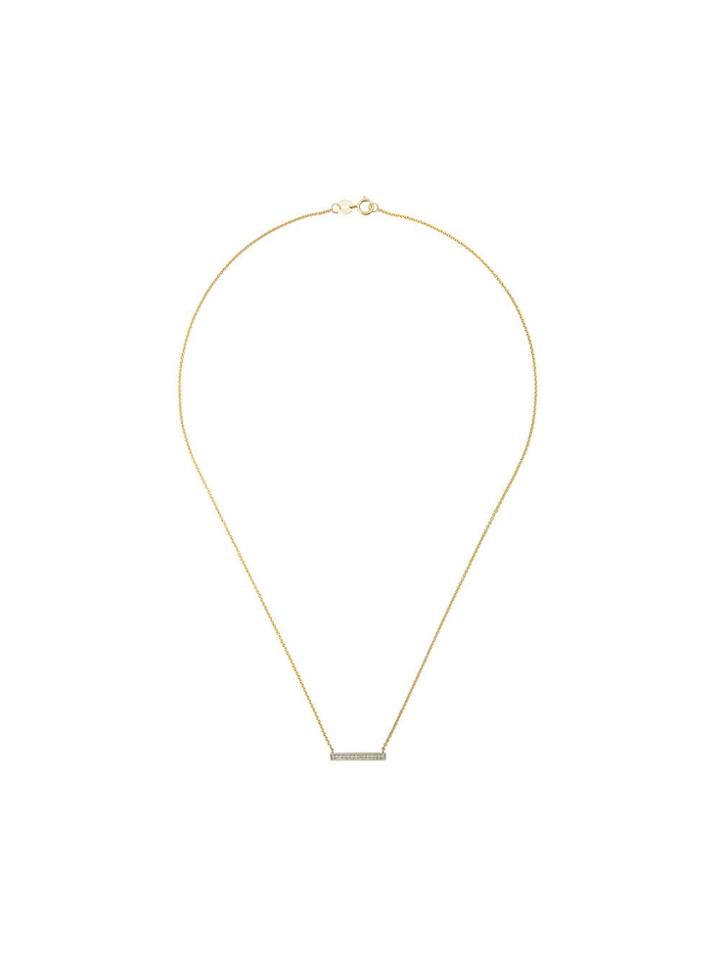 Dana Rebecca 14kt Yellow Gold Sylvie Rose Diamond Bar Necklace