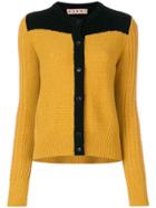Marni Bi-colour Slouch Cardigan - Yellow & Orange