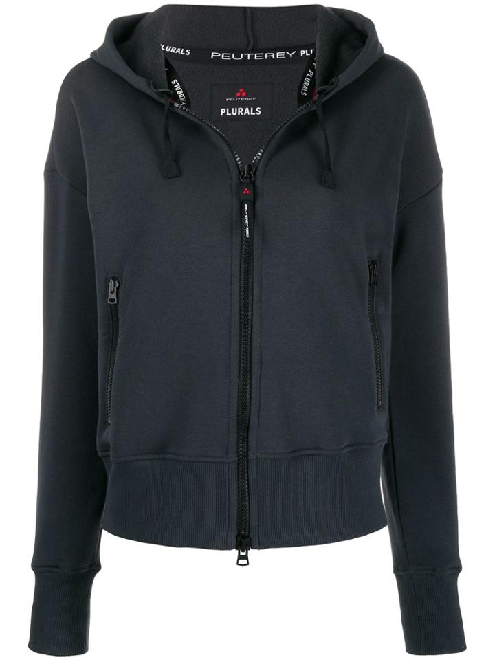 Peuterey Logo Print Hoodie - Blue