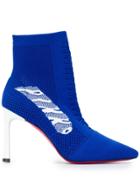 Pinko Knitted Sock Boots - Blue