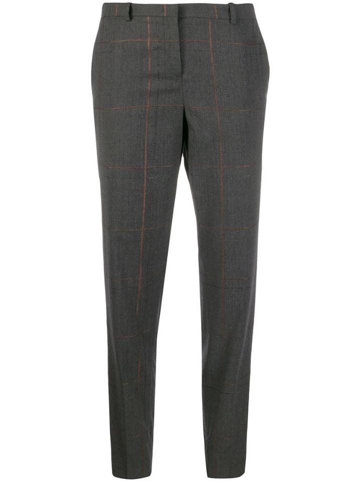 Fabiana Filippi Plaid Tailored Trousers - Grey