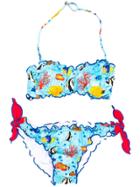 Mc2 Saint Barth Kids Emy Seabed Bikini - Blue