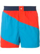 Kenzo Striped Swim Shorts - Blue